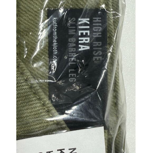 KUT from the Kloth Jeans Kiera High Waist Slim Barrel Cargo NWT size 00 Cotton - Picture 14 of 15